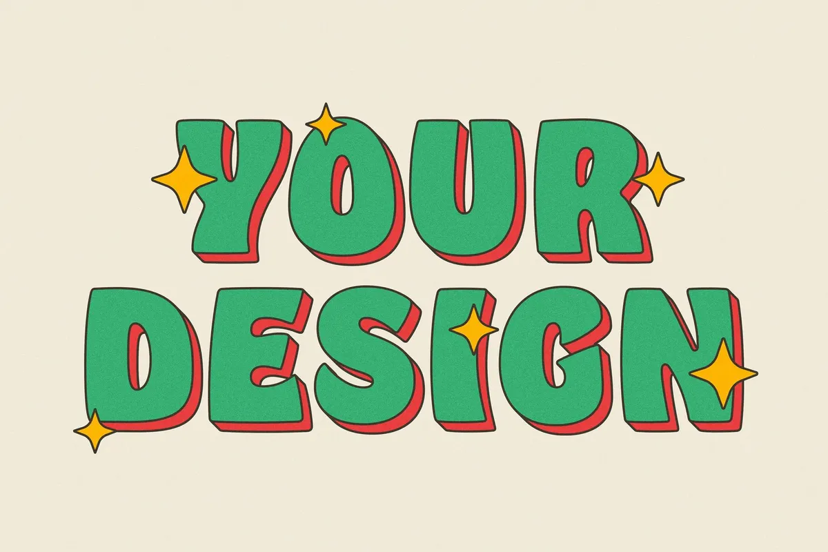 Retro 3D Volume Text & Logo Effect