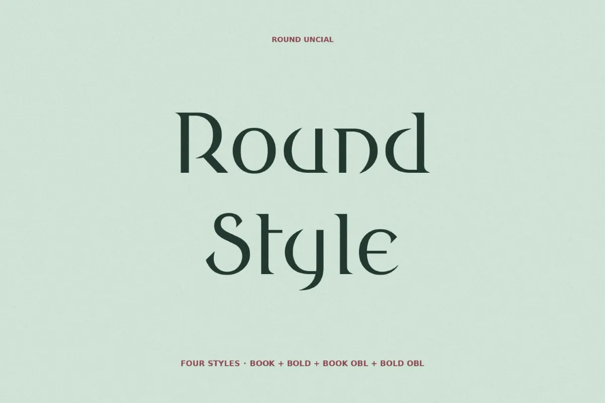 Round Style Fantasy Typeface