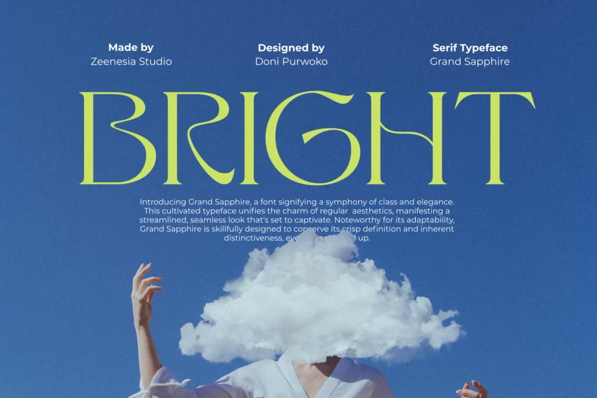 Grand Sapphire — Elegant Display Serif Font