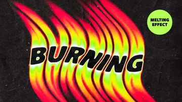 Fiery Melting Text Effect