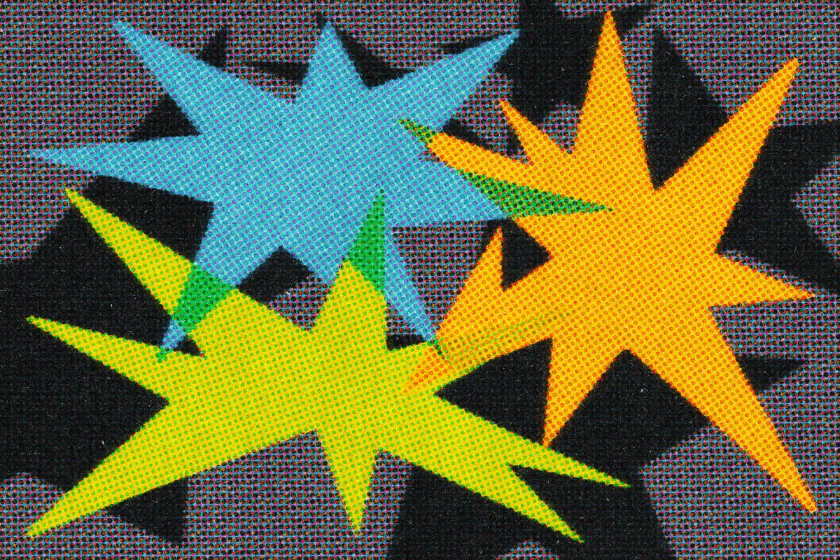 Colorful Halftone Template