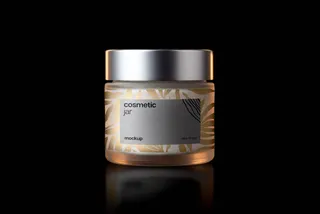 Frosted Cosmetic Jar Mockup