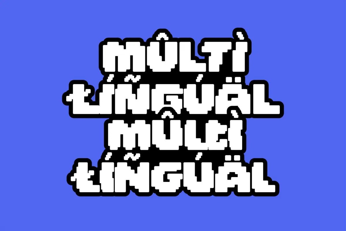 Recode HF Bold Pixel Typeface