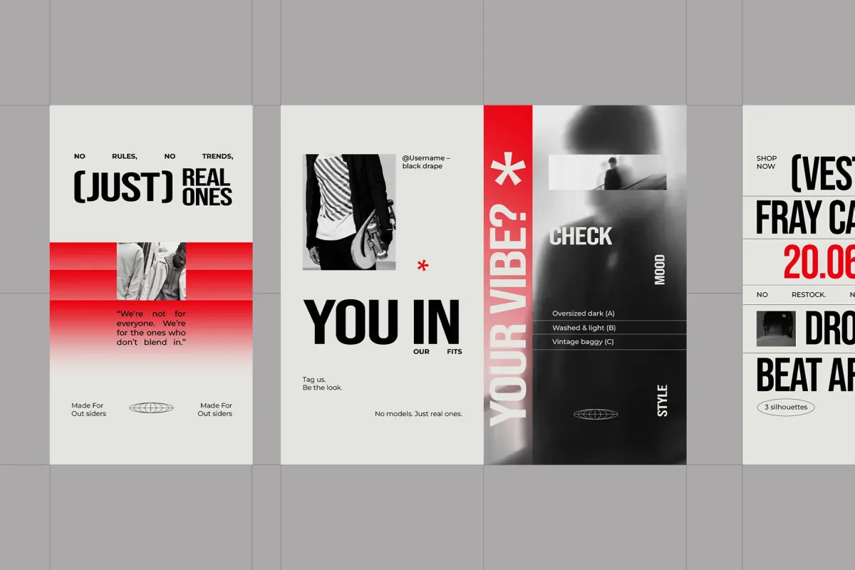 Streetwear Fashion Instagram Affinity Template