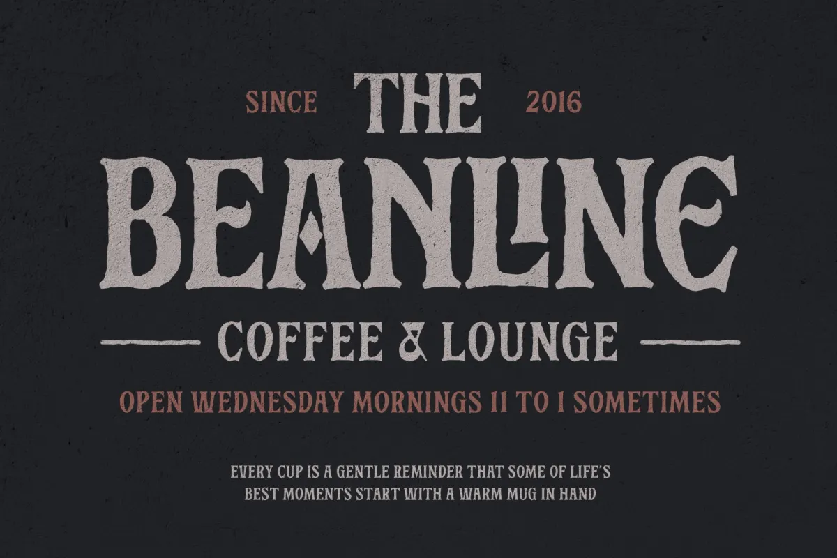 Balverd a Vintage Style Typeface