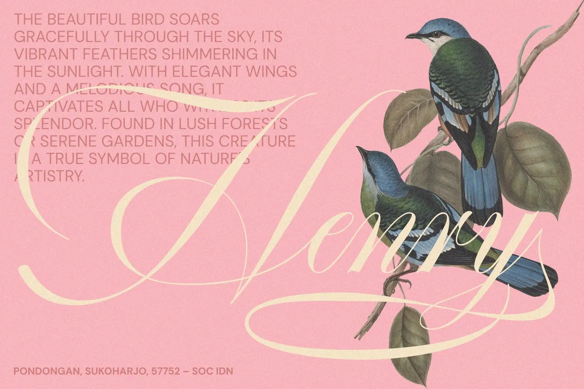 GEFUHATPIN — Elegant Calligraphy Font