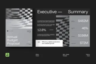 Minimalist Annual Budget Financial for Affinity