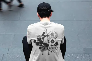 Streetwear Back Print T-Shirt Mockup