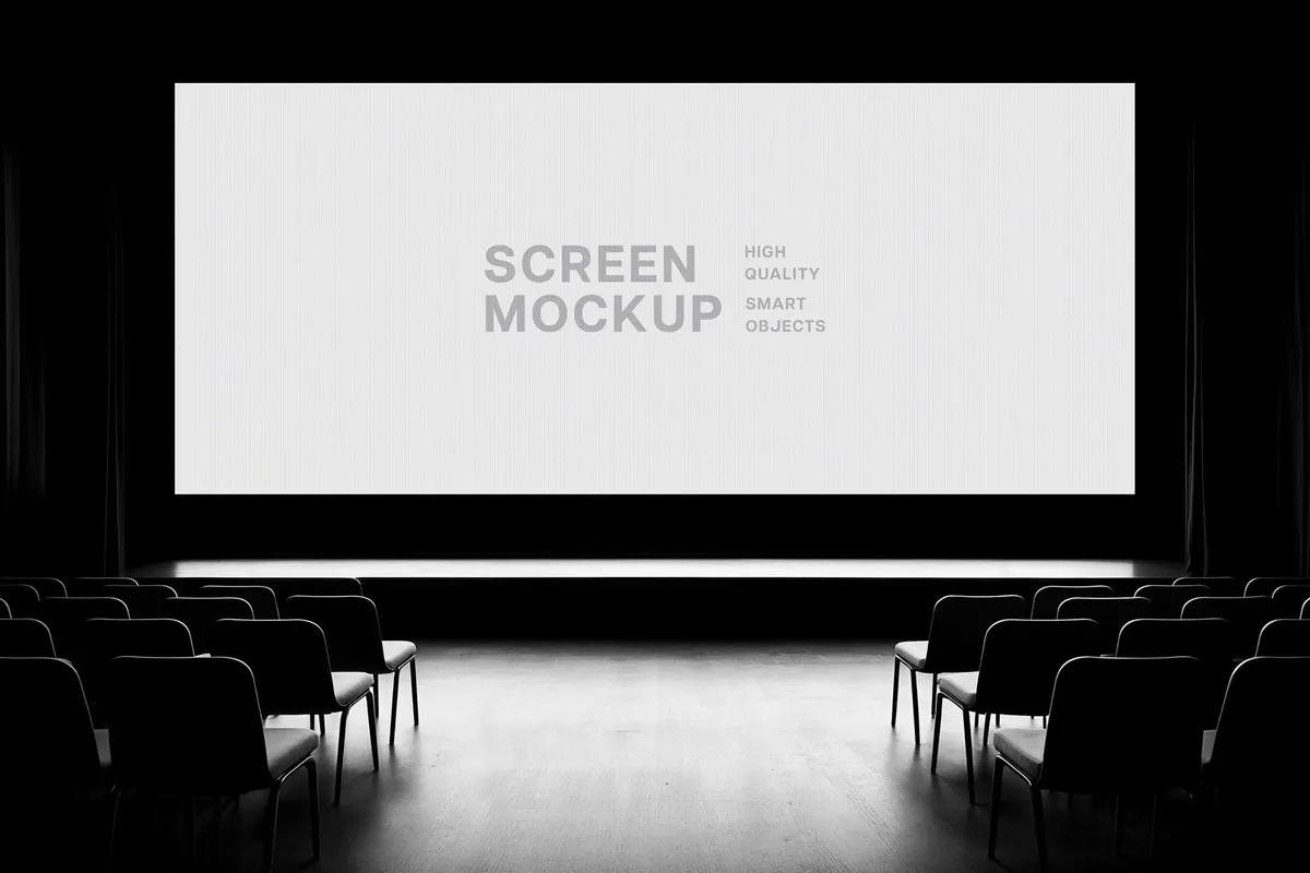 21:9 Stage Screen Mockup
