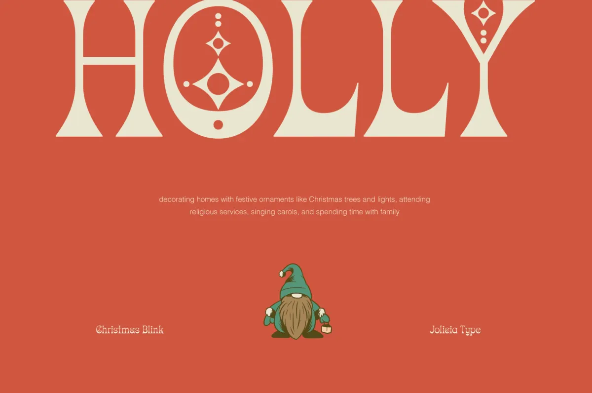 Christmas Blink - Festive Serif Font