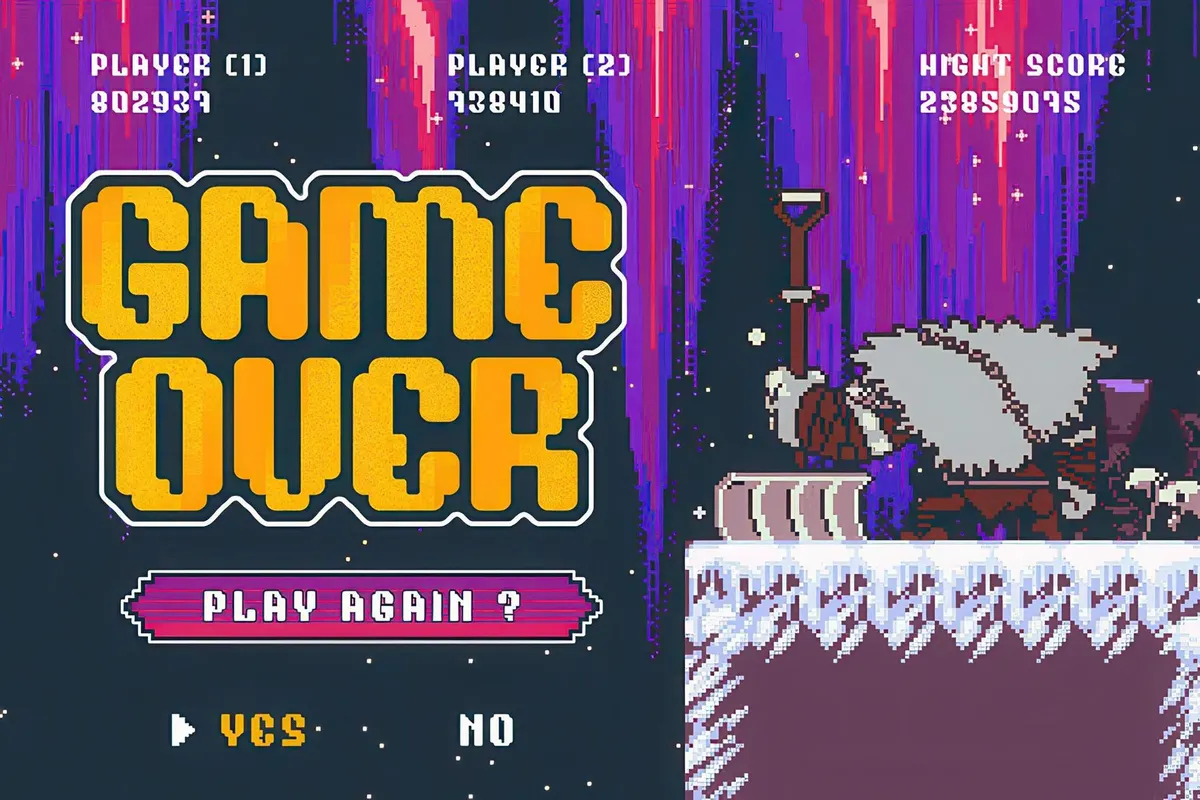 Game Paused - Pixel Game Family