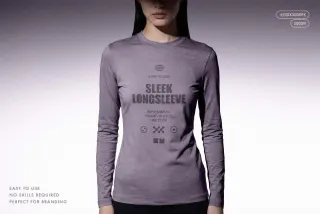 Women's Sleek Longsleeve Mockup