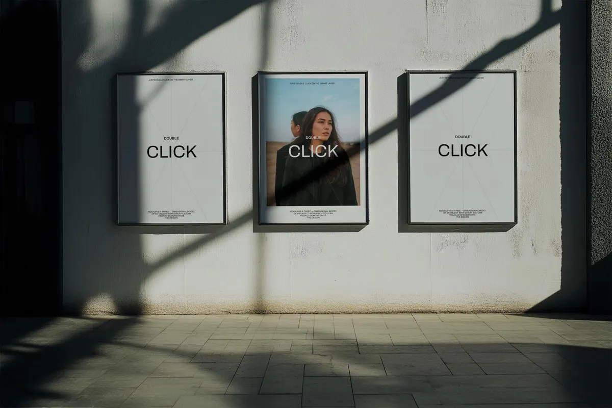Outdoor Wall Poster Mockup