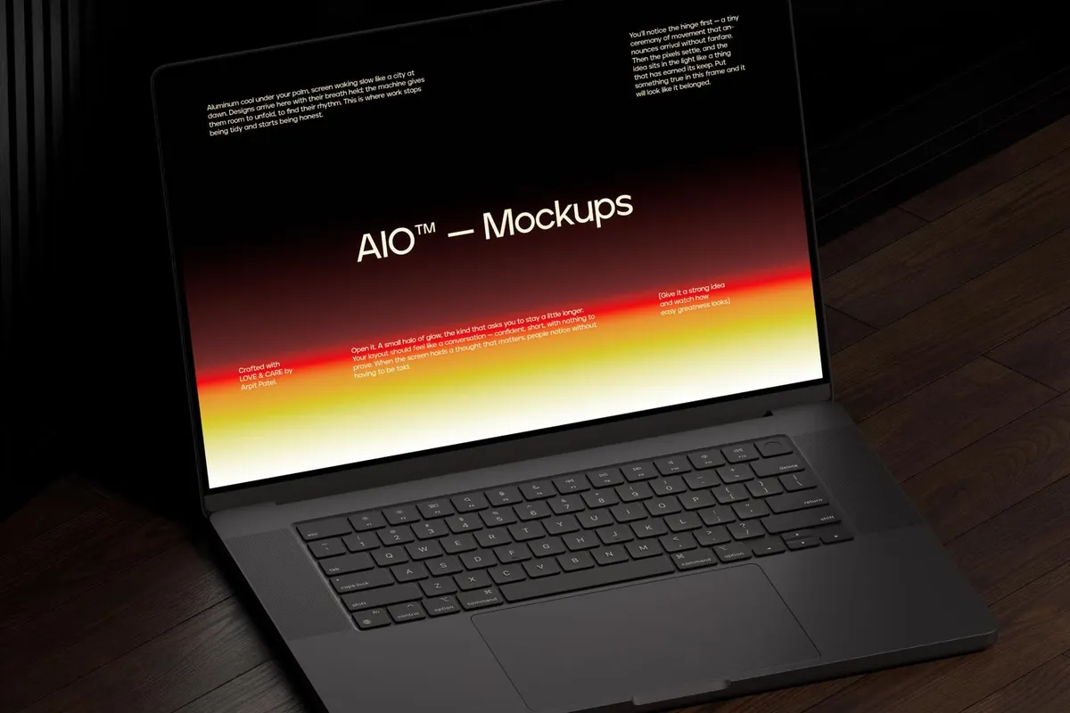 Macbook Pro 16 Inch Mockup