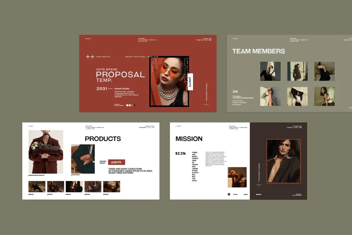 Huys | Brand Proposal Presentation Template