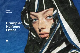 Crumpled Paper Print Photo Effect