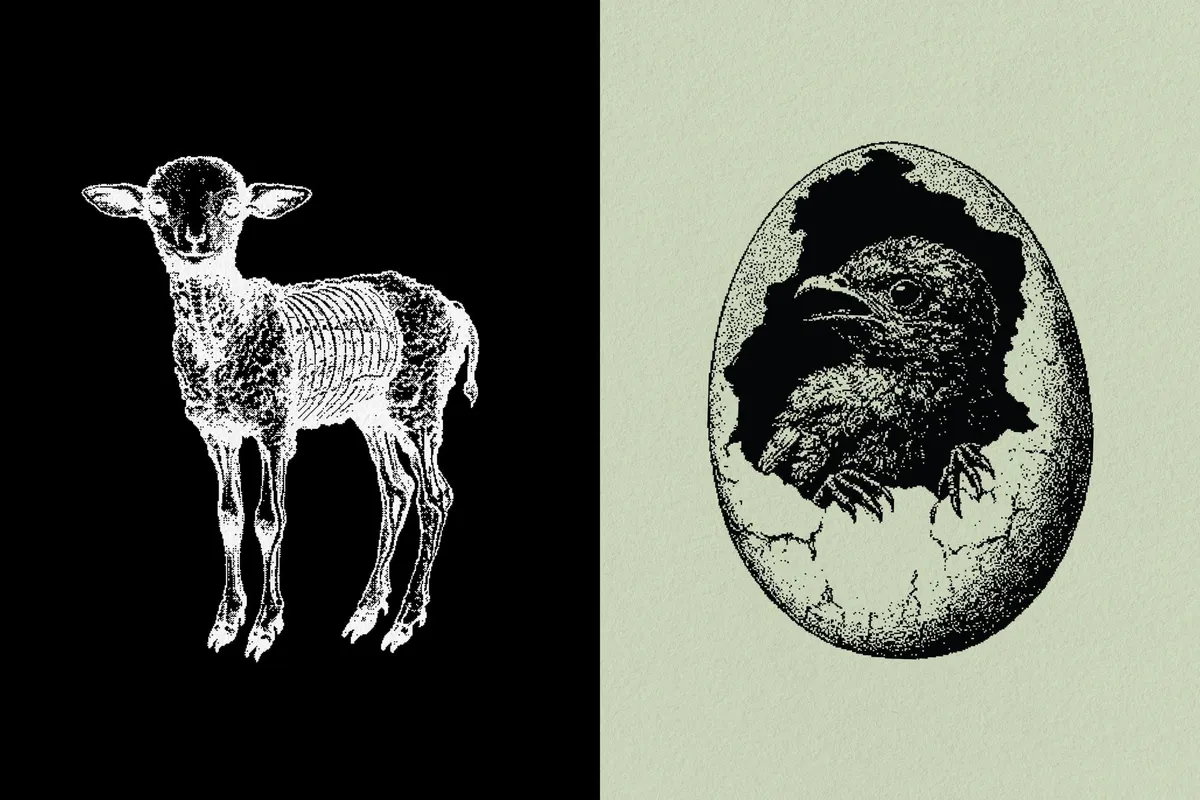 Dark Aesthetic Dithering Graphic Pack
