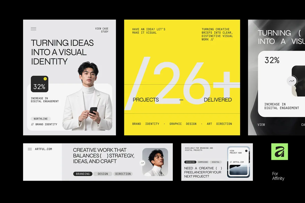 LinkedIn Portfolio Template Pack - Portuu