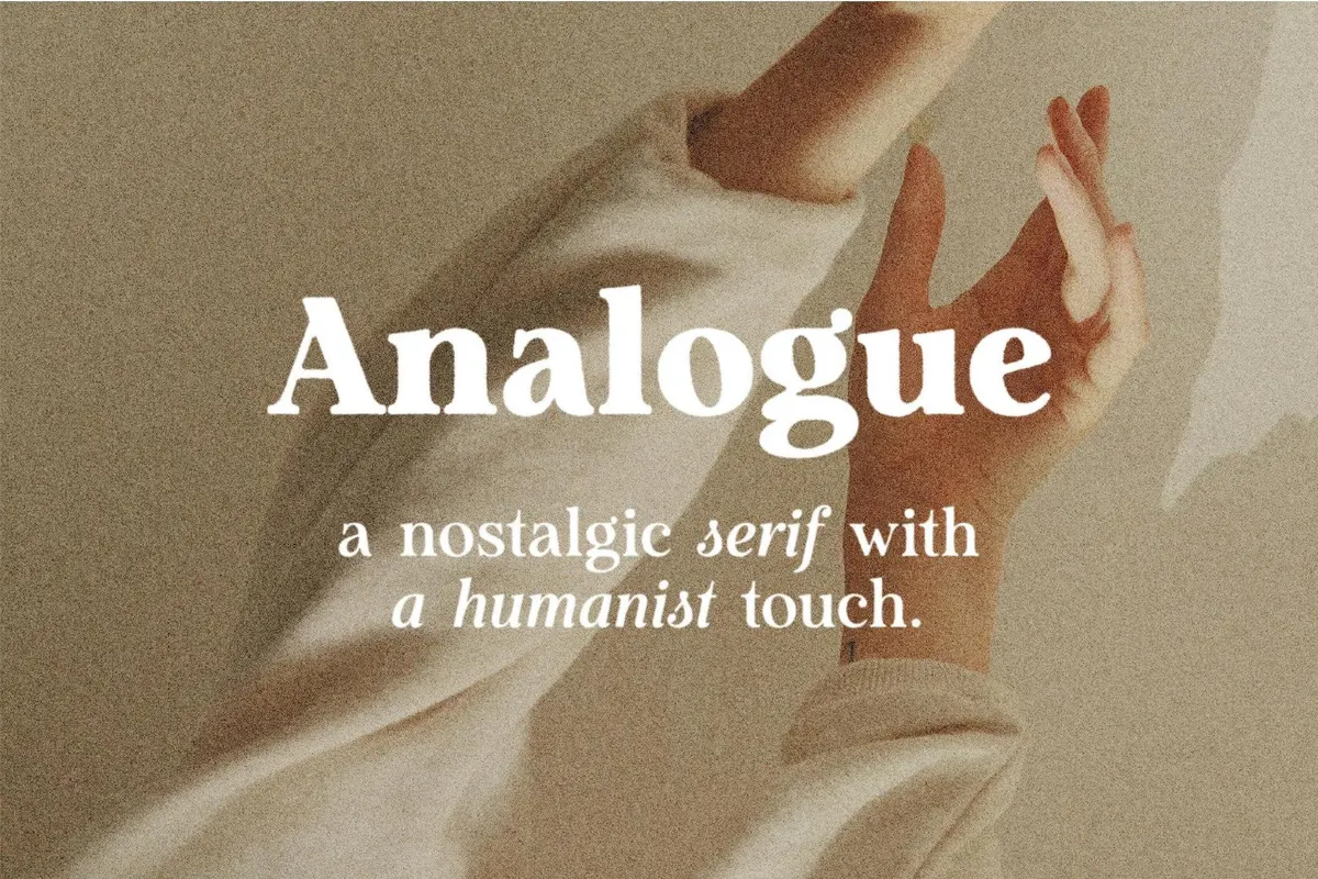 Analogue — Humanist Retro Serif