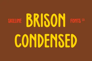SFC Brison Condensed - Tall Display Font