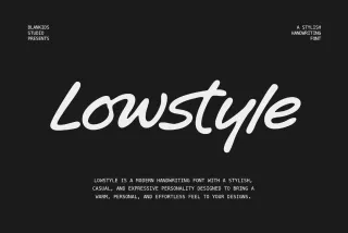 Lowstyle – Stylish Handwriting Font