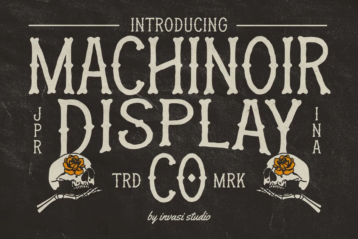 Machinoir – Vintage Display Font