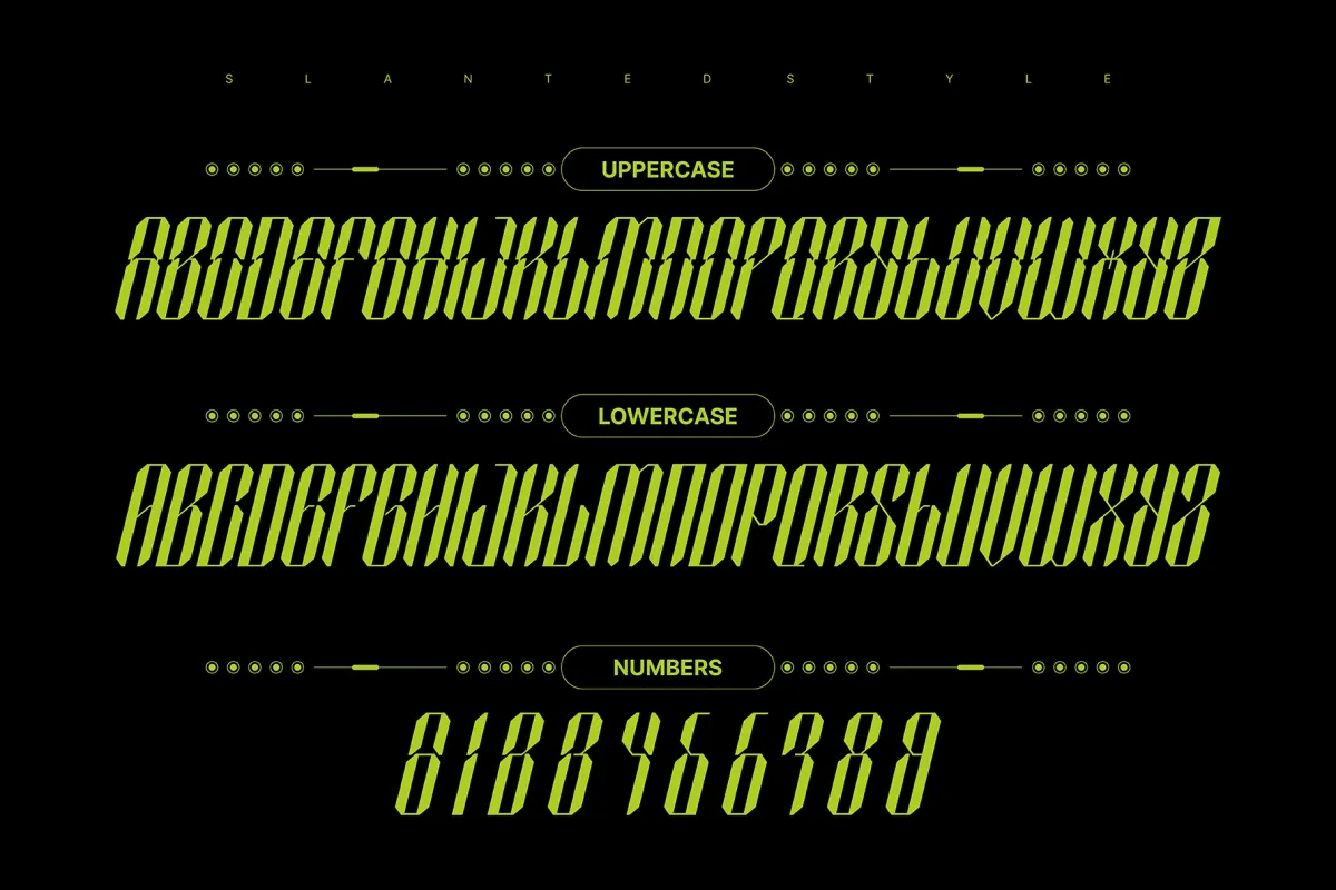 SEPHYROK - Cyberpunk Techno Display Font