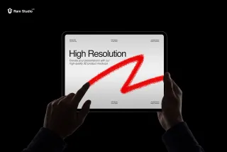 Hand Holding Device Mockup Set