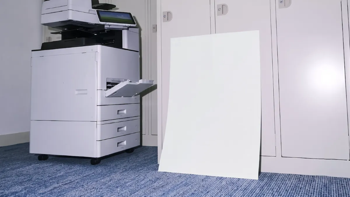 Leaning Poster Print Mockup