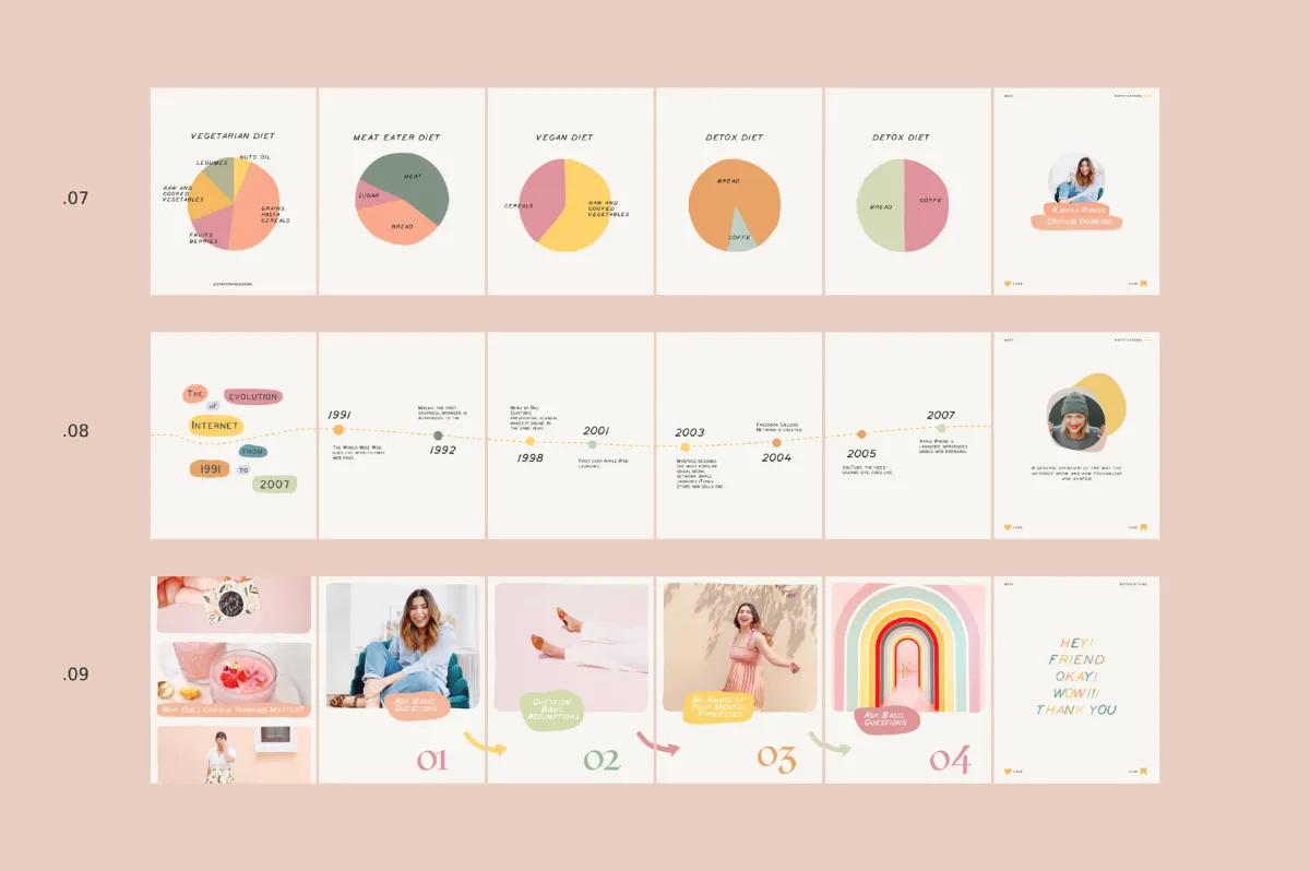 Educational Carousel Templates