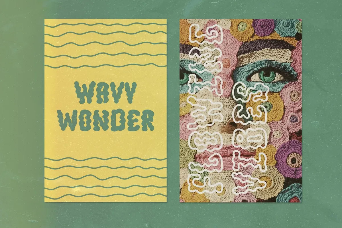 Jump Up — Wavy Groovy Font Duo