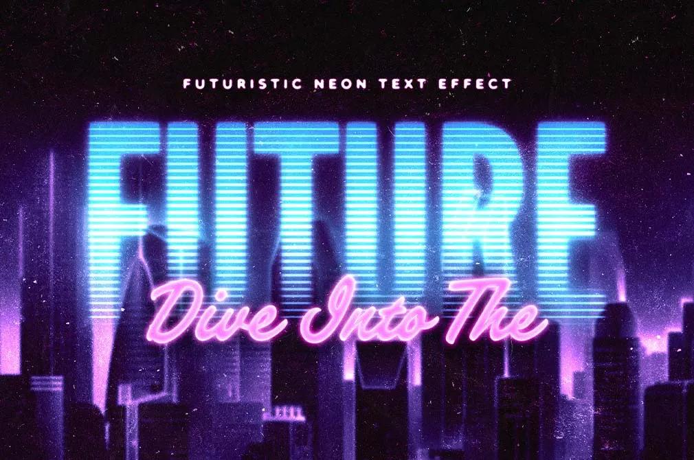 Futuristic Neon Text Effect