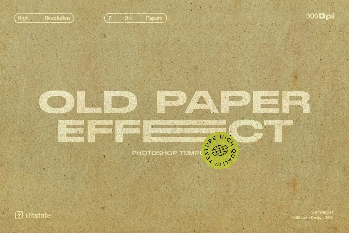 Old Paper Effect - Photoshop Template