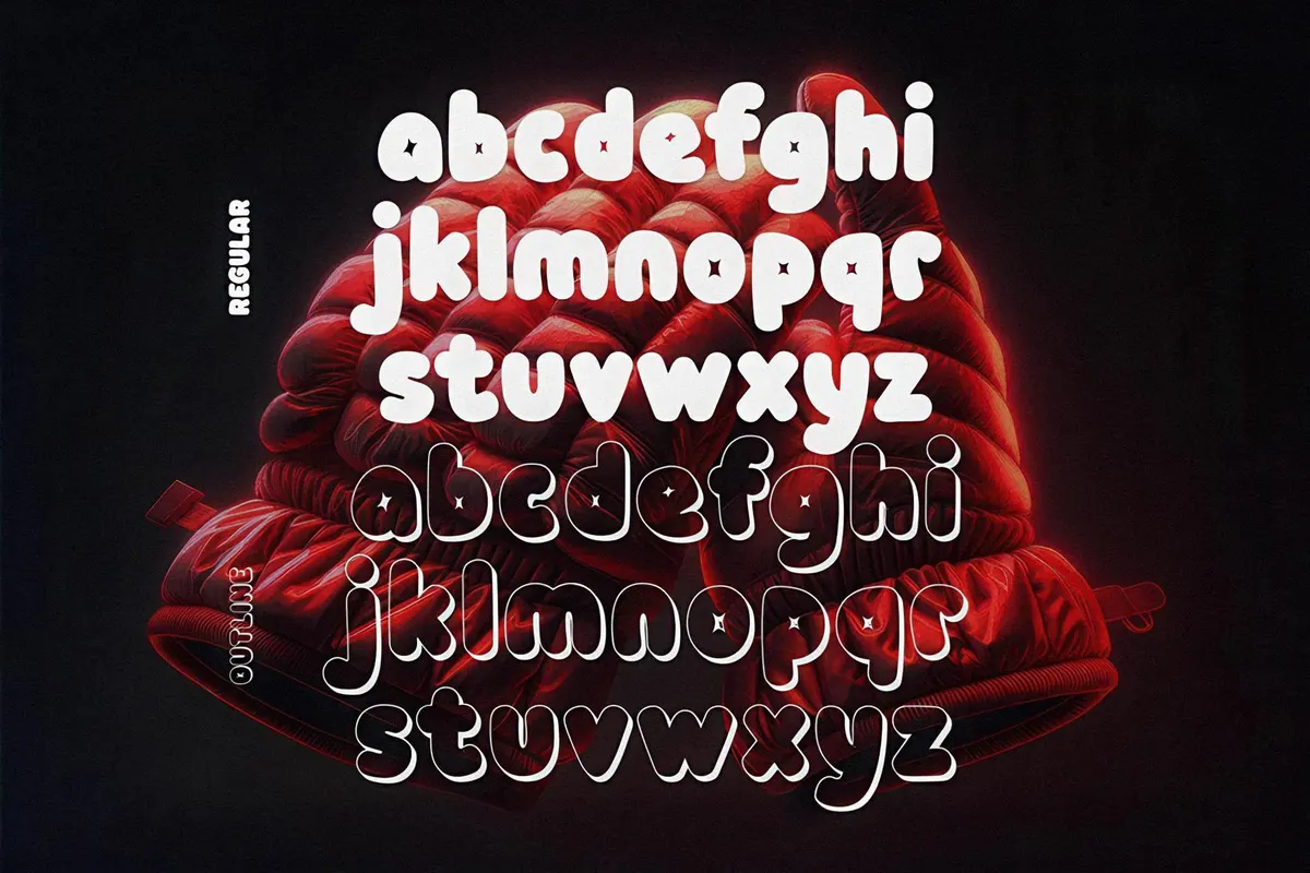 Double Bubble 3D Typeface