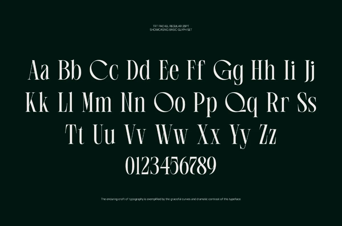TRT Pachel - Luxury Editorial Serif Font