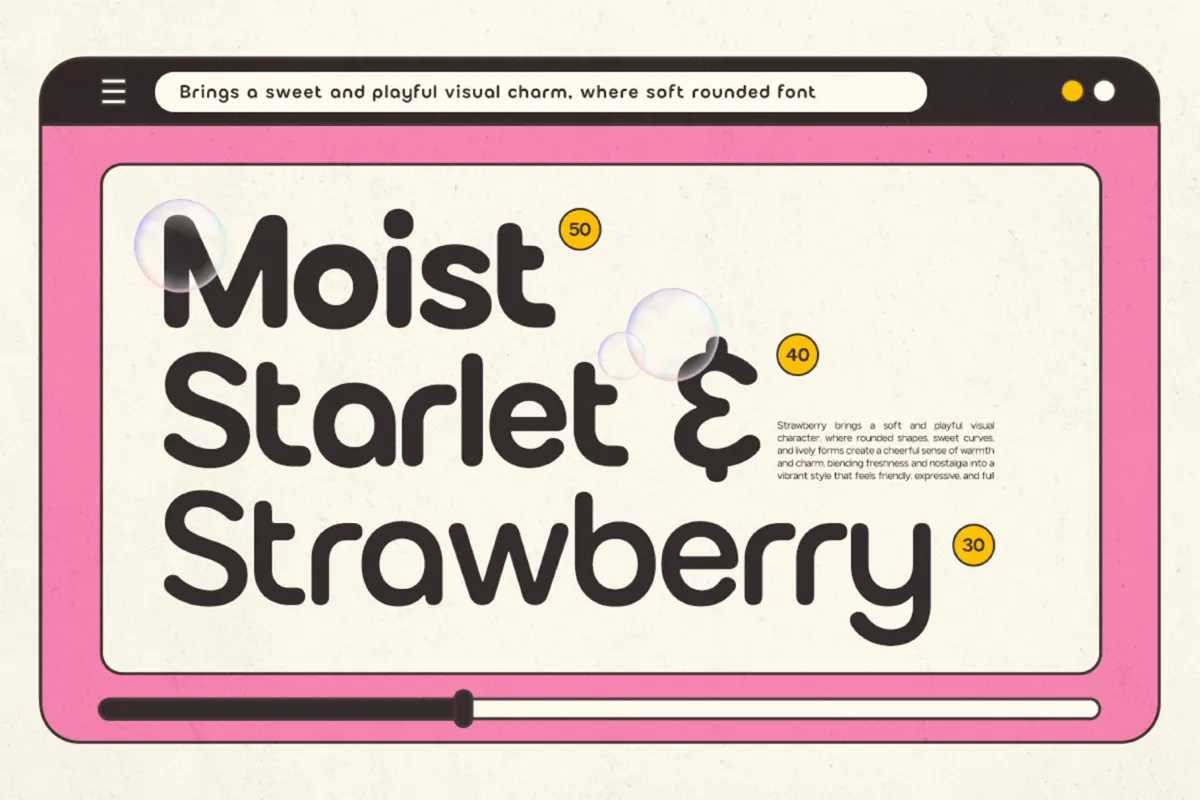 GC Bumble – Rounded Bubble Font