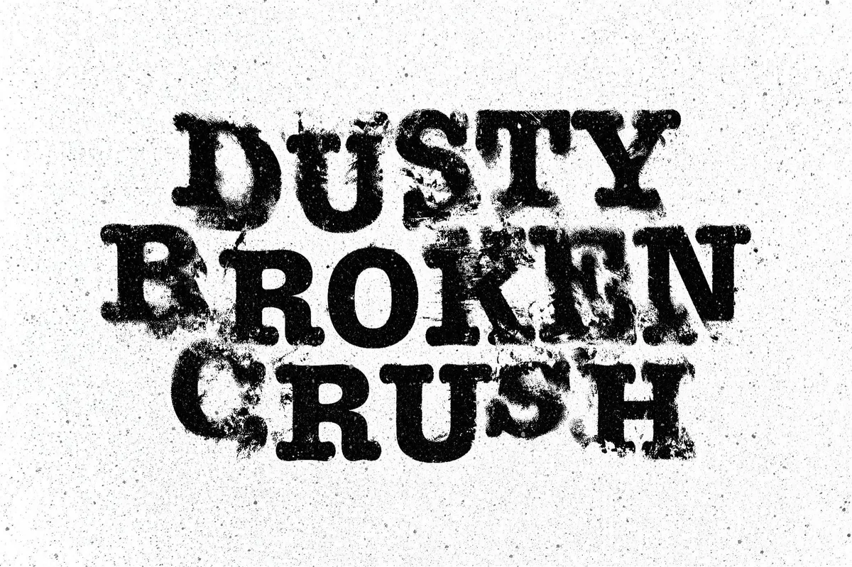 Broken Distort Text Effect