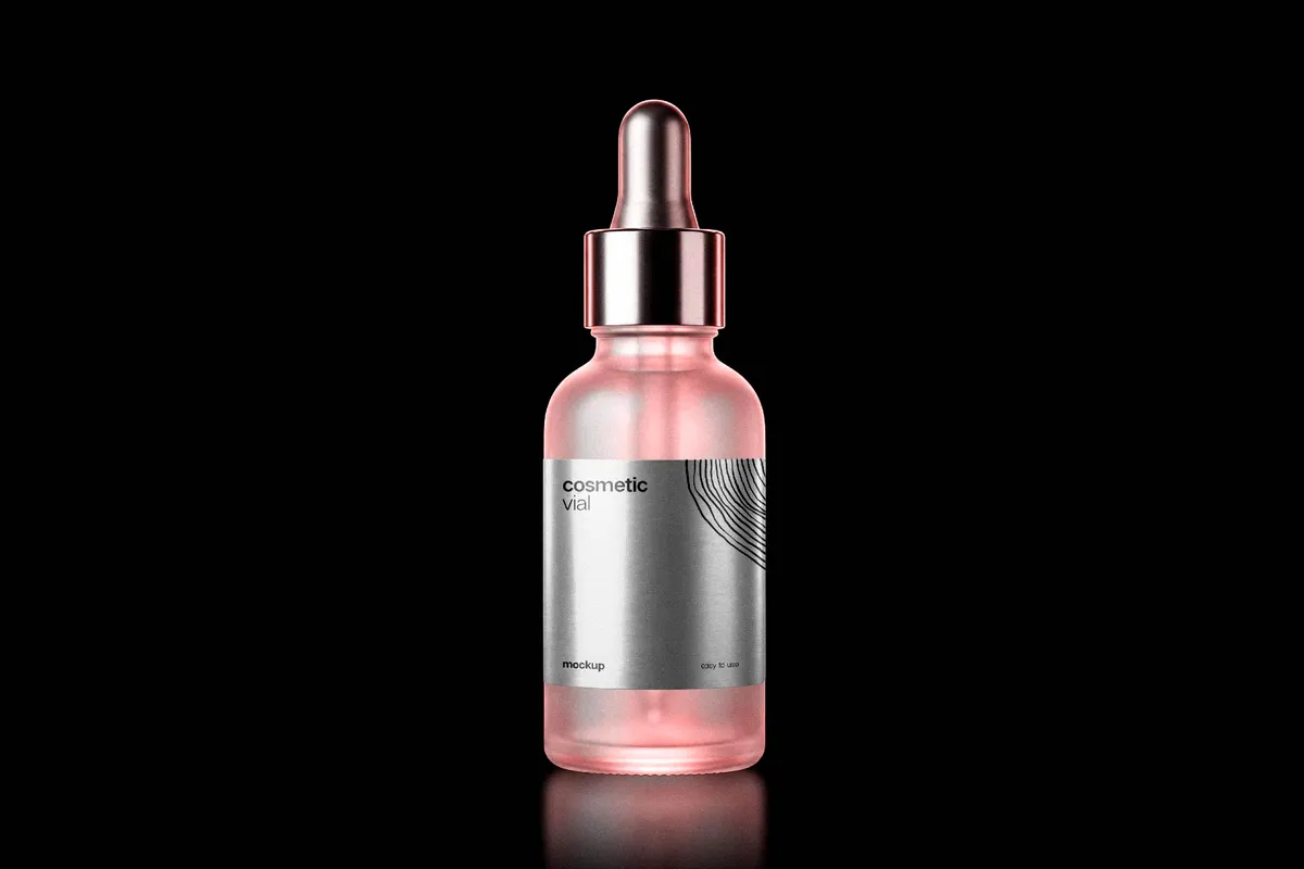 Cosmetic Vial Mockup