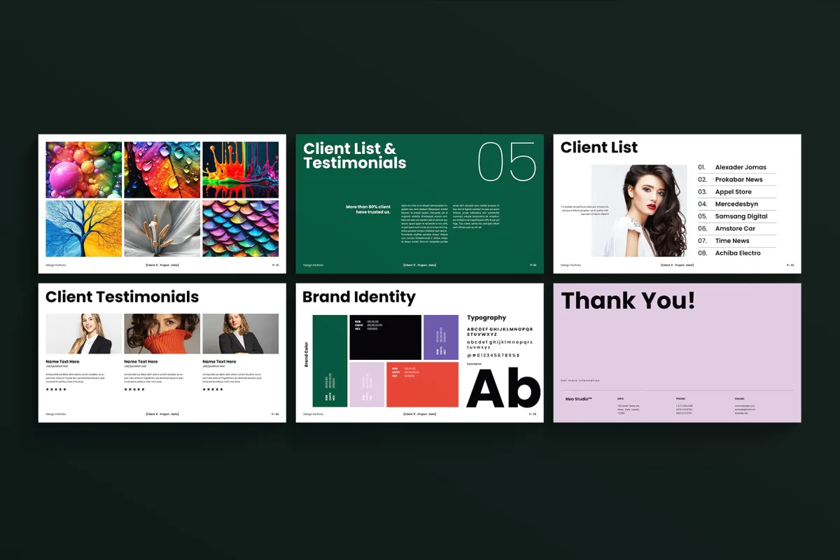 Graphic Design Portfolio Presentation Template