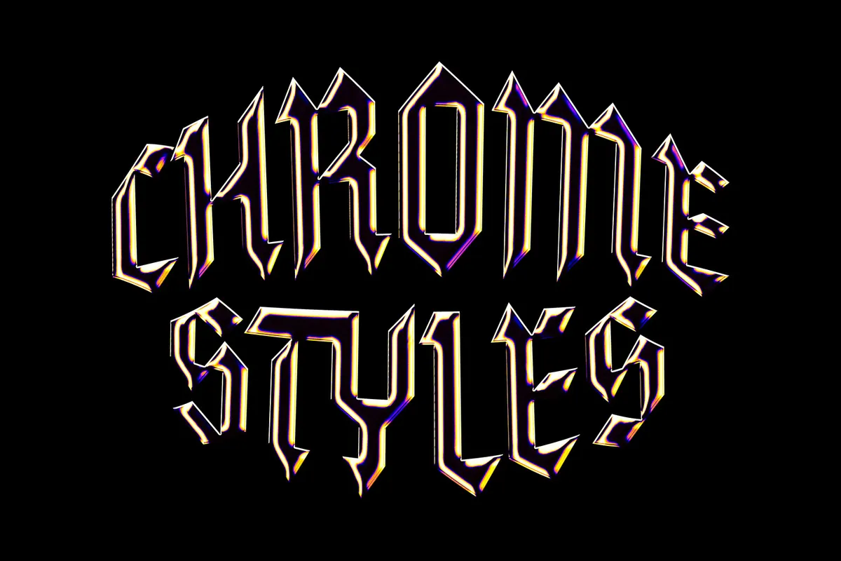 Galactic Chrome Text Styles