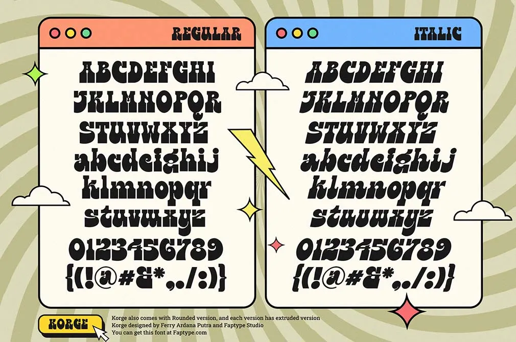 Korge — Bold Slab Font