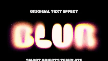 Glam Sparkles Blur Text Effect