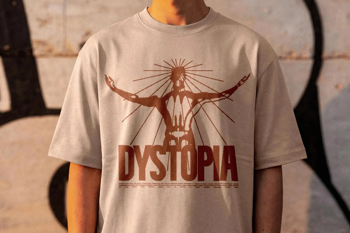 Graffiti Wall T-Shirt Mockup