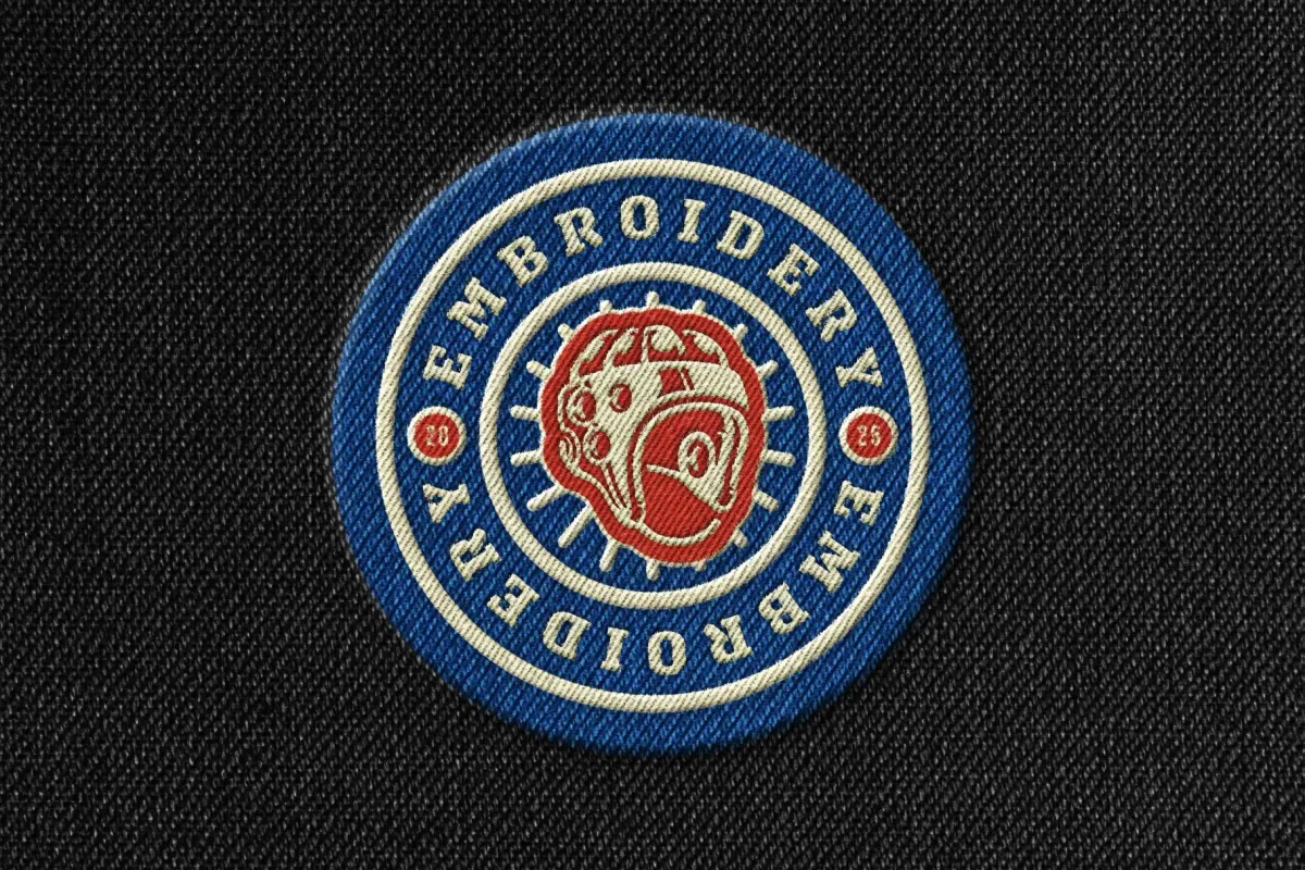 Embroidery Badge Mockup