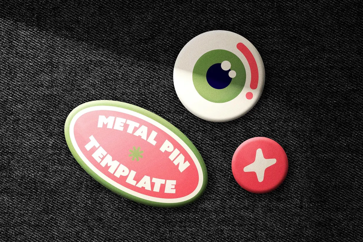 Badge Pin Mockup