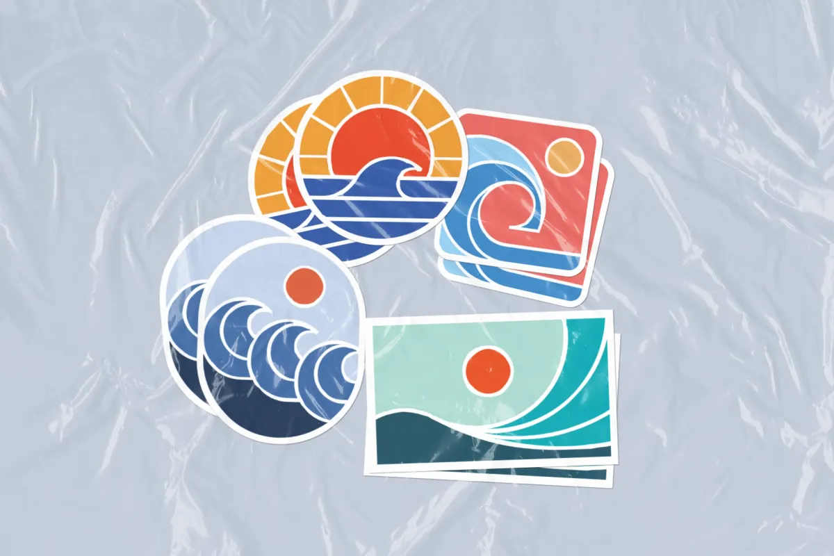 Sun & Sea Simple Illustrations