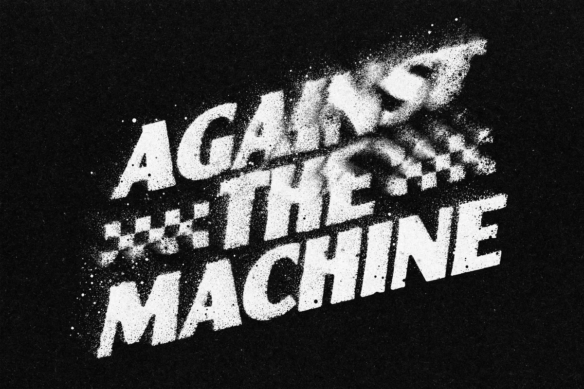 Dusty Distortion Text Effect