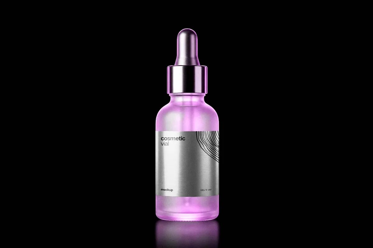 Cosmetic Vial Mockup