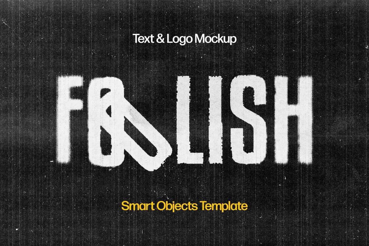 Inverted Blurred Scan Text Effect