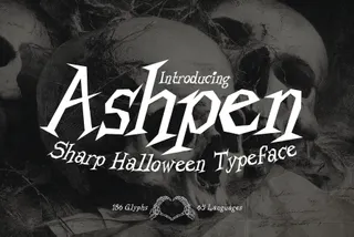 Ashpen - Sharp Halloween Serif